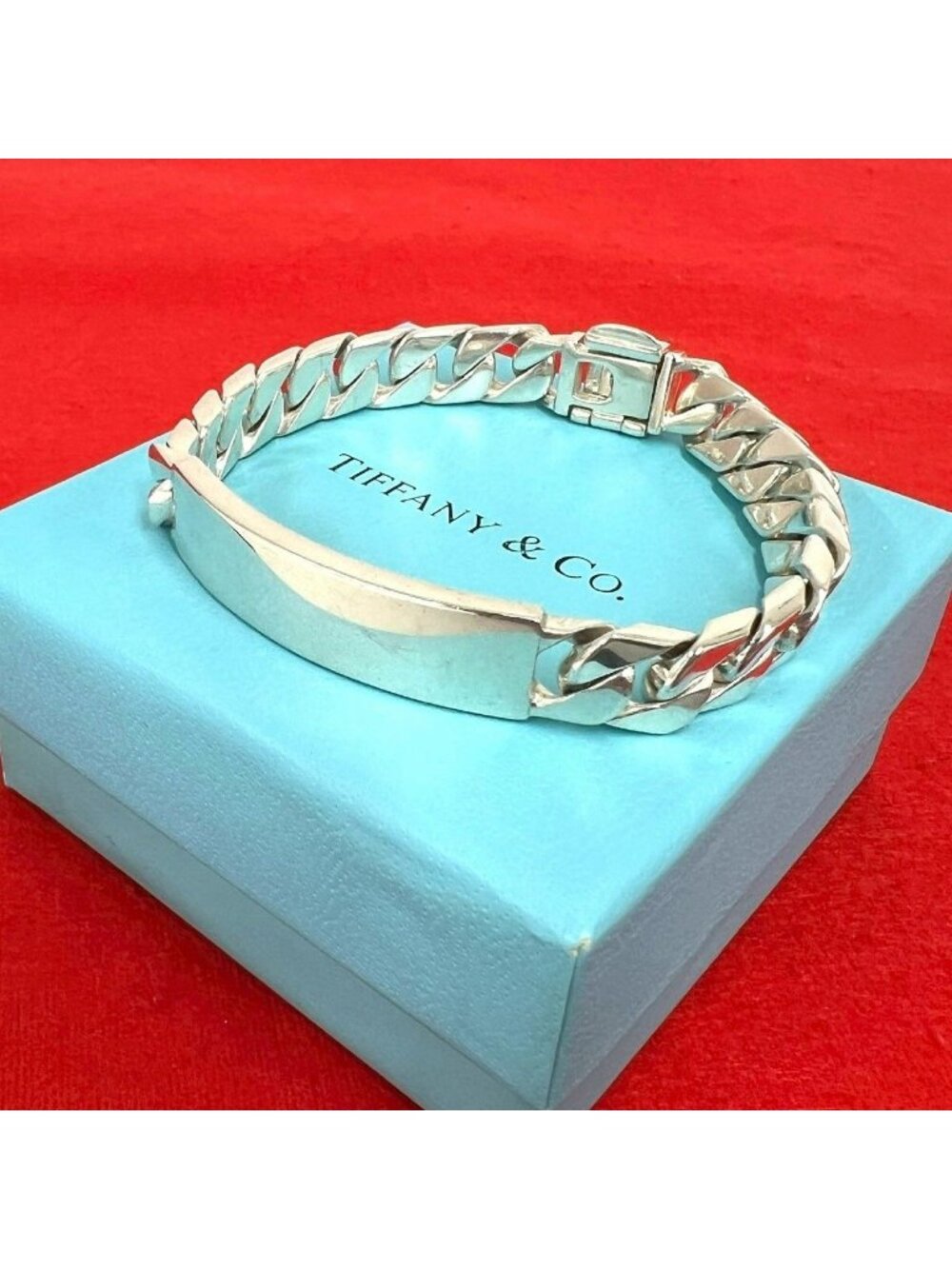 Tiffany & Co Vintage ID Chain Bracelet 925 Sterling Silver